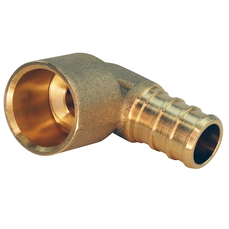 Apollo 1/2 in. Brass PEX x Female Solder 90-Degree Elbow APXFSE12